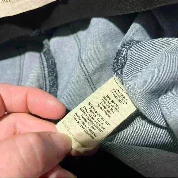 Soft Surroundings Jeans Womens Size M Blue Mid Rise Pull On Skinny Stretch - Picture 7 of 9